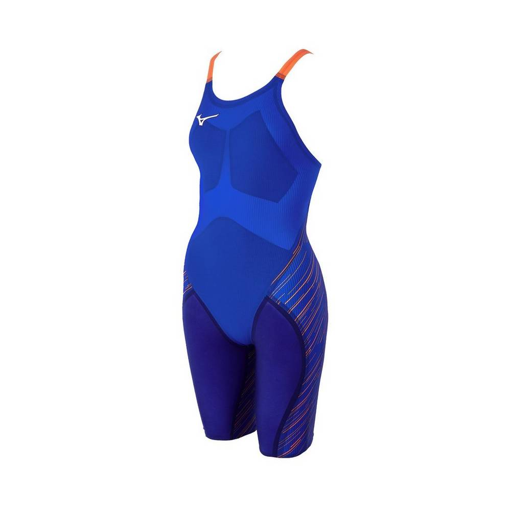 Costumi da bagno Mizuno GX-Sonic III ST Jammer Donna - Blu Reale/Arancioni - 16720-UMKA